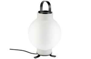 Bílá skleněná stolní lampa ZUIVER NOMAD