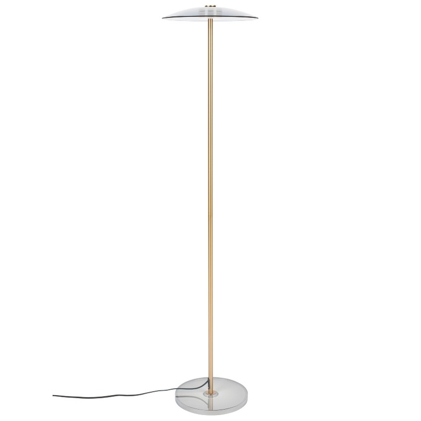 Bronzová kovová stojací lampa ZUIVER FLOAT 132 cm