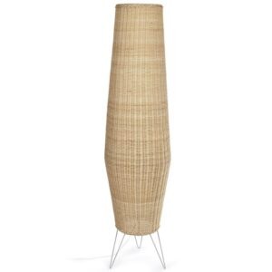 Ratanová stojací lampa Kave Home Kamaria 120 cm