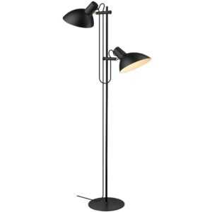 Černá kovová stojací lampa Halo Design Metropole II. 150 cm