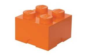 Oranžový úložný box LEGO® Smart 25 x 25 cm