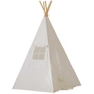 Bílý bavlněný teepee stan Moi Mili 170 x 130 cm