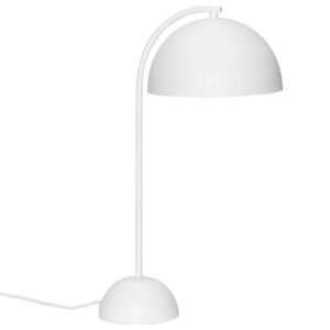 Bílá kovová stolní lampa Hübsch Form