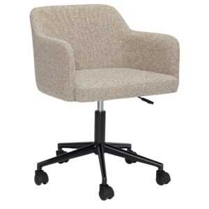 Béžová čalouněná kancelářská židle Hübsch Rest