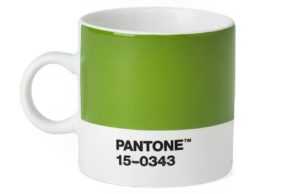 Zelený porcelánový hrnek Pantone Green 15-0343 120 ml