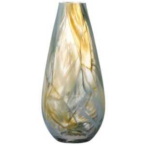 Žlutá skleněná váza Bloomingville Lenoah 25 cm