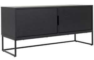 Černý lakovaný TV stolek Tenzo Lipp 118