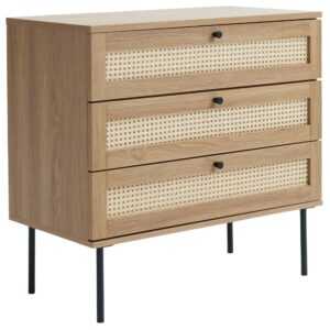 Komoda Unique Furniture Pensacola 80 x 40 cm s dubovým dekorem