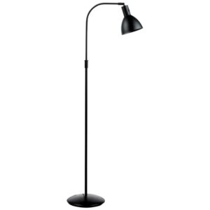 Černá kovová stojací lampa Halo Design Angora 110-150 cm